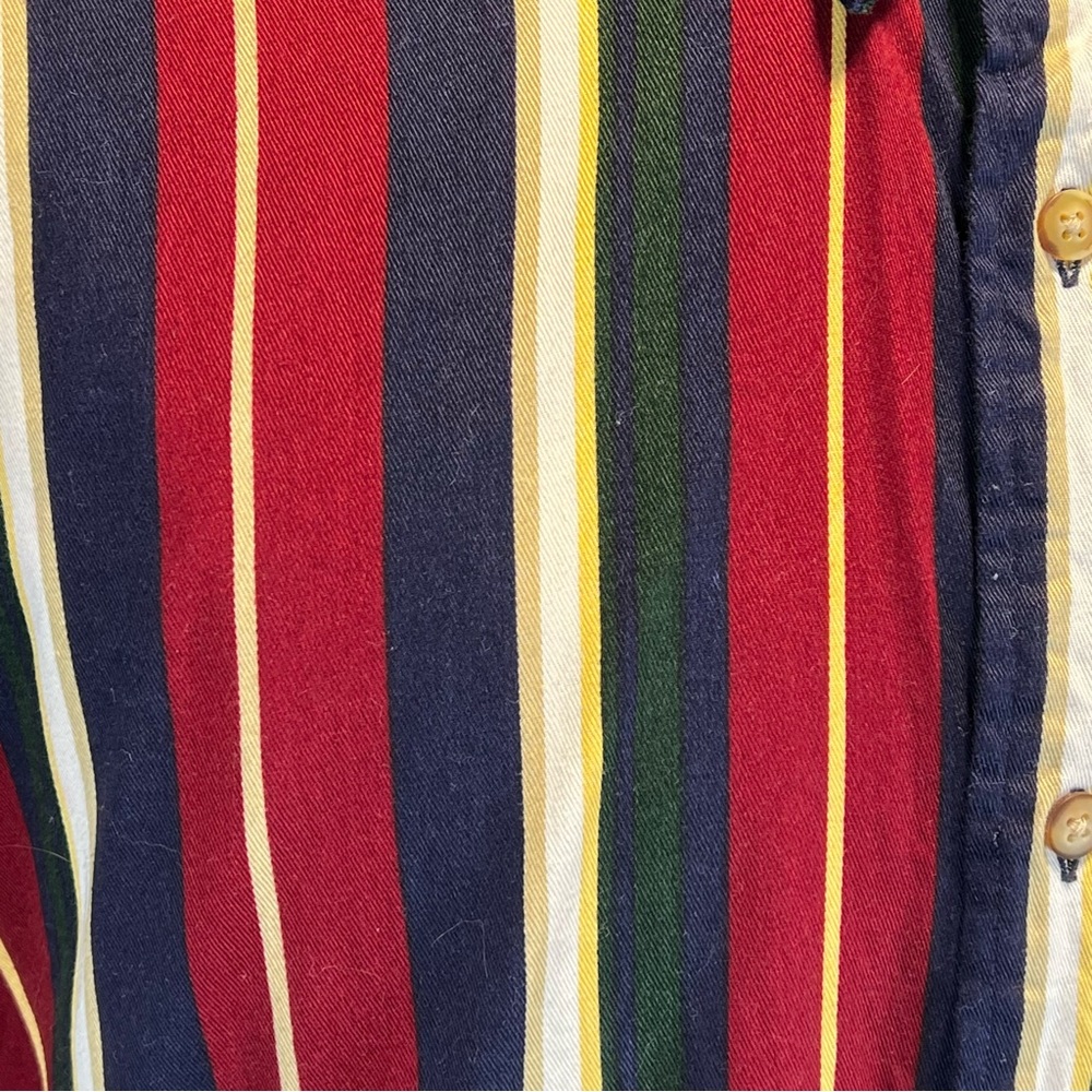VINTAGE 90s Northern Explorer button down shirt‎ men’s striped 100% cotton XL - Picture 5 of 10